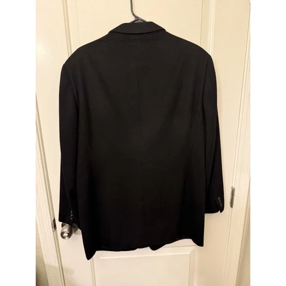 Armani From Neiman Marcus Cashmere Men's 42R black Blazer Dress Jacket